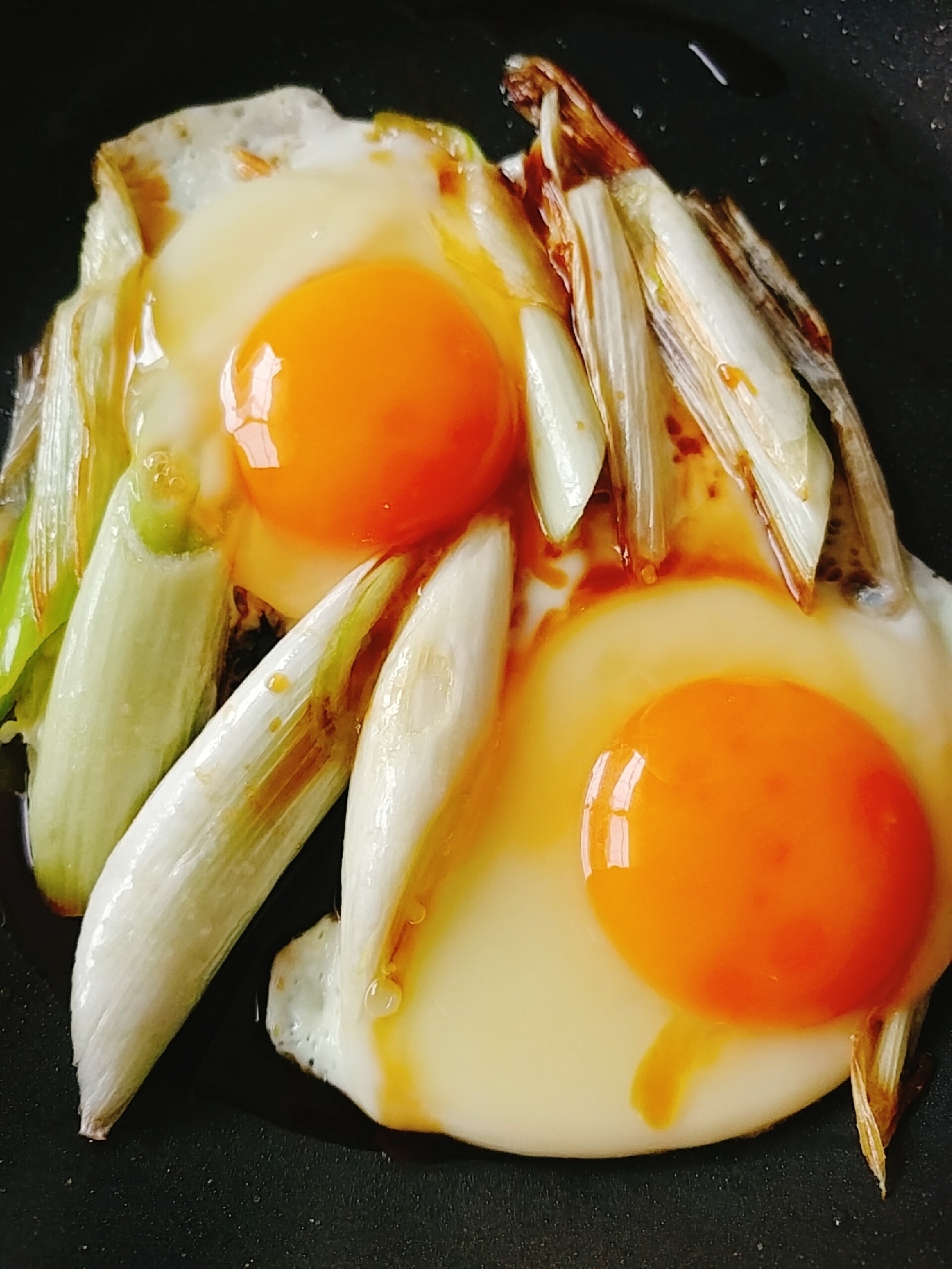 焼きネギ目玉焼き レシピ・作り方 by やっすん - 楽天レシピ