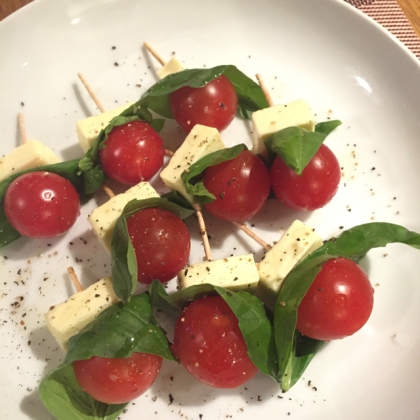 パーティーにも♪ミニトマトのカプレーゼ