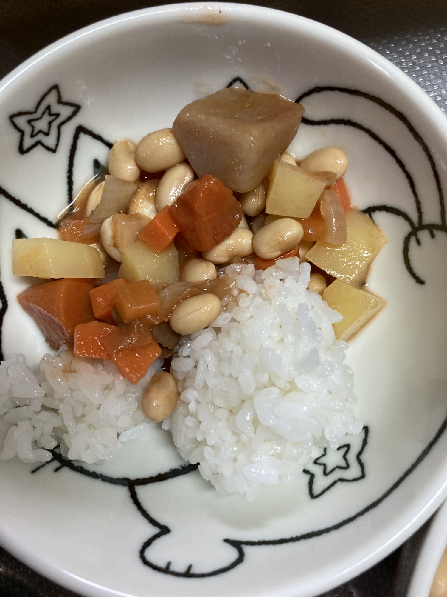 豆カレー 子どもご飯