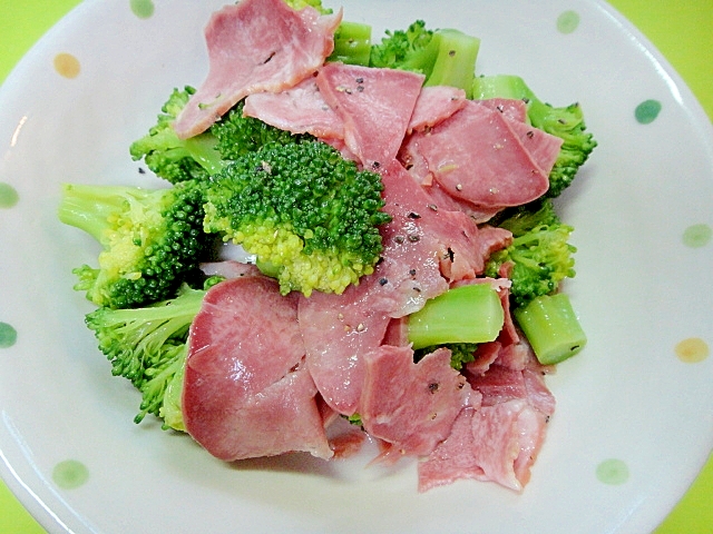 ブロッコリーと豚タンのレモンドレッシング和え レシピ 作り方 By Mint74 楽天レシピ