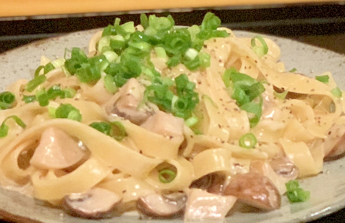 きのこたっぷり濃厚チーズパスタ レシピ 作り方 By Ochanokosaisai 楽天レシピ