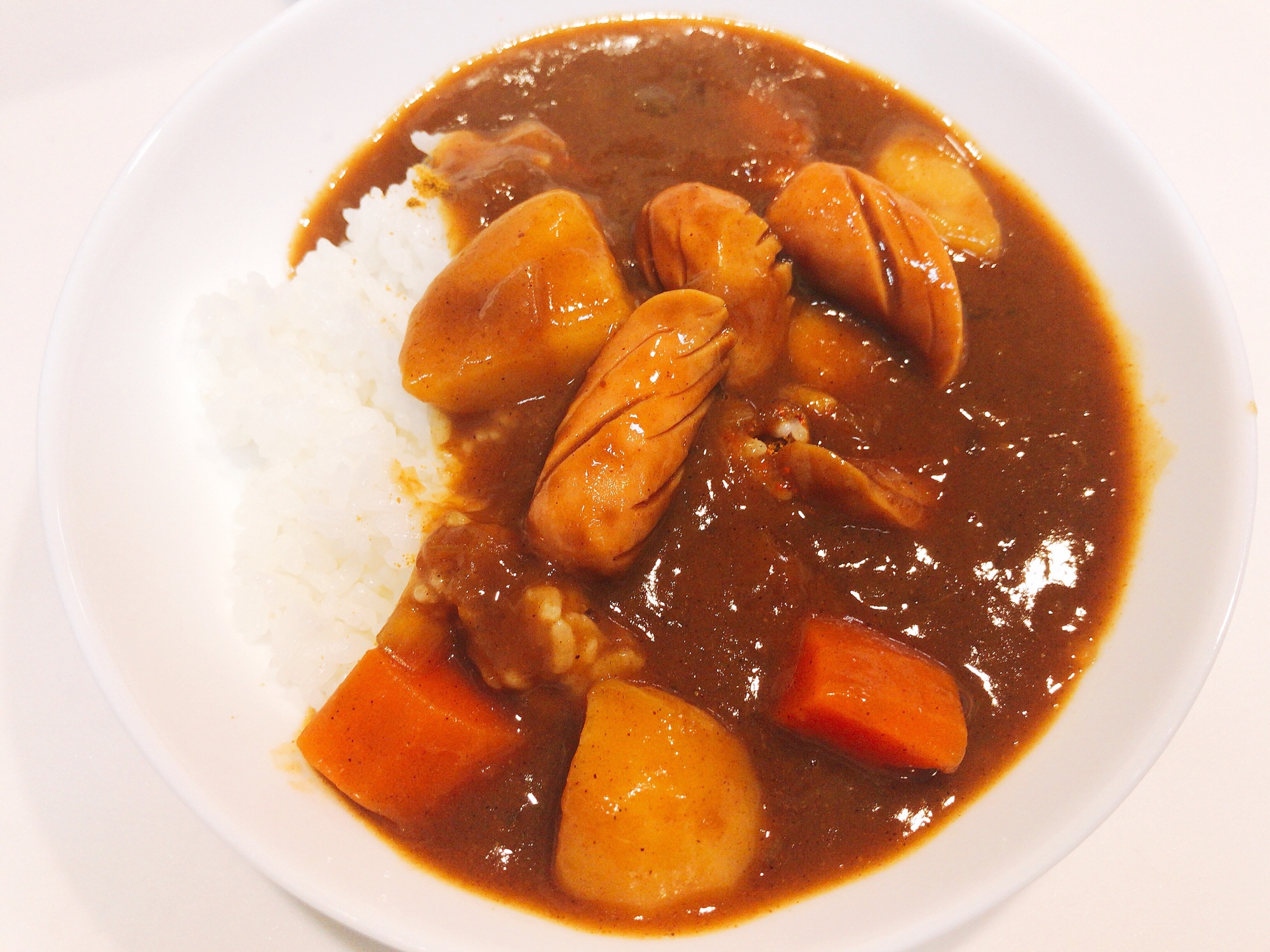 圧力鍋で作る☆即席ウインナージャワカレー