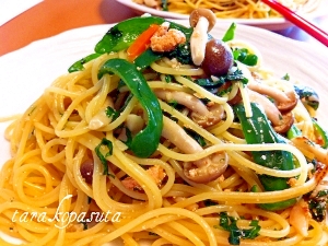 野菜たらこパスタ レシピ 作り方 By ｐｕｋａｐｕｋａ 楽天レシピ