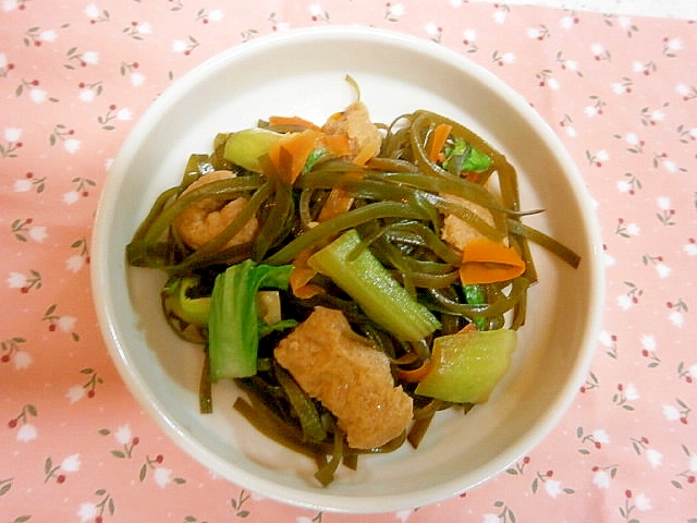 昆布・チンゲン菜の炒め煮