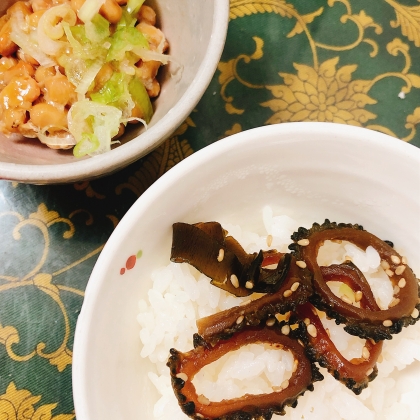 ご飯のお供♡ほんのり苦味が美味♡ゴーヤと海苔の佃煮