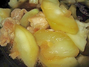 夕顔と鶏の煮物 レシピ 作り方 By ａｎｎｊｙｕ 楽天レシピ