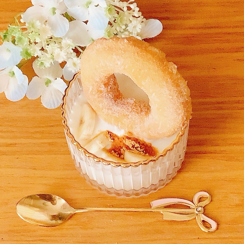 ドーナツバナナヨーグルト✧˖°