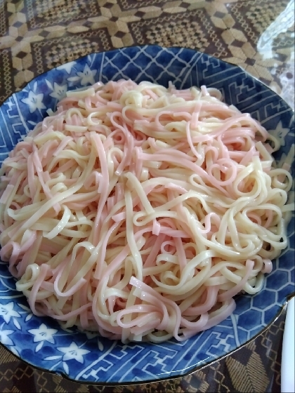 ポン酢＆めんつゆの冷やしうどん／流水麺