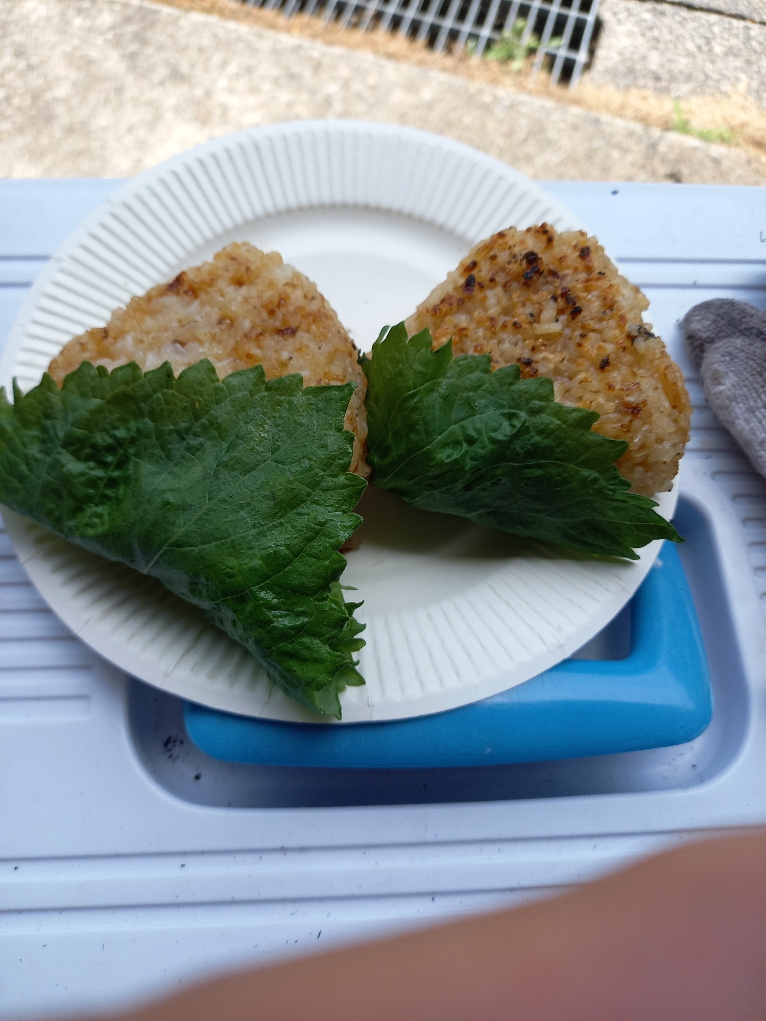 大葉の焼きおにぎり