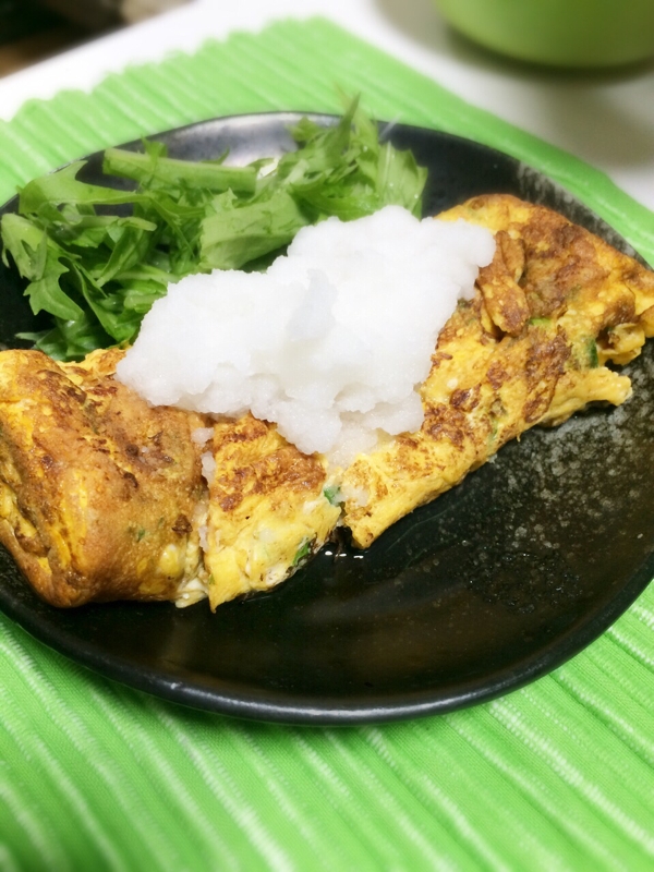 水菜入り♪厚焼き玉子