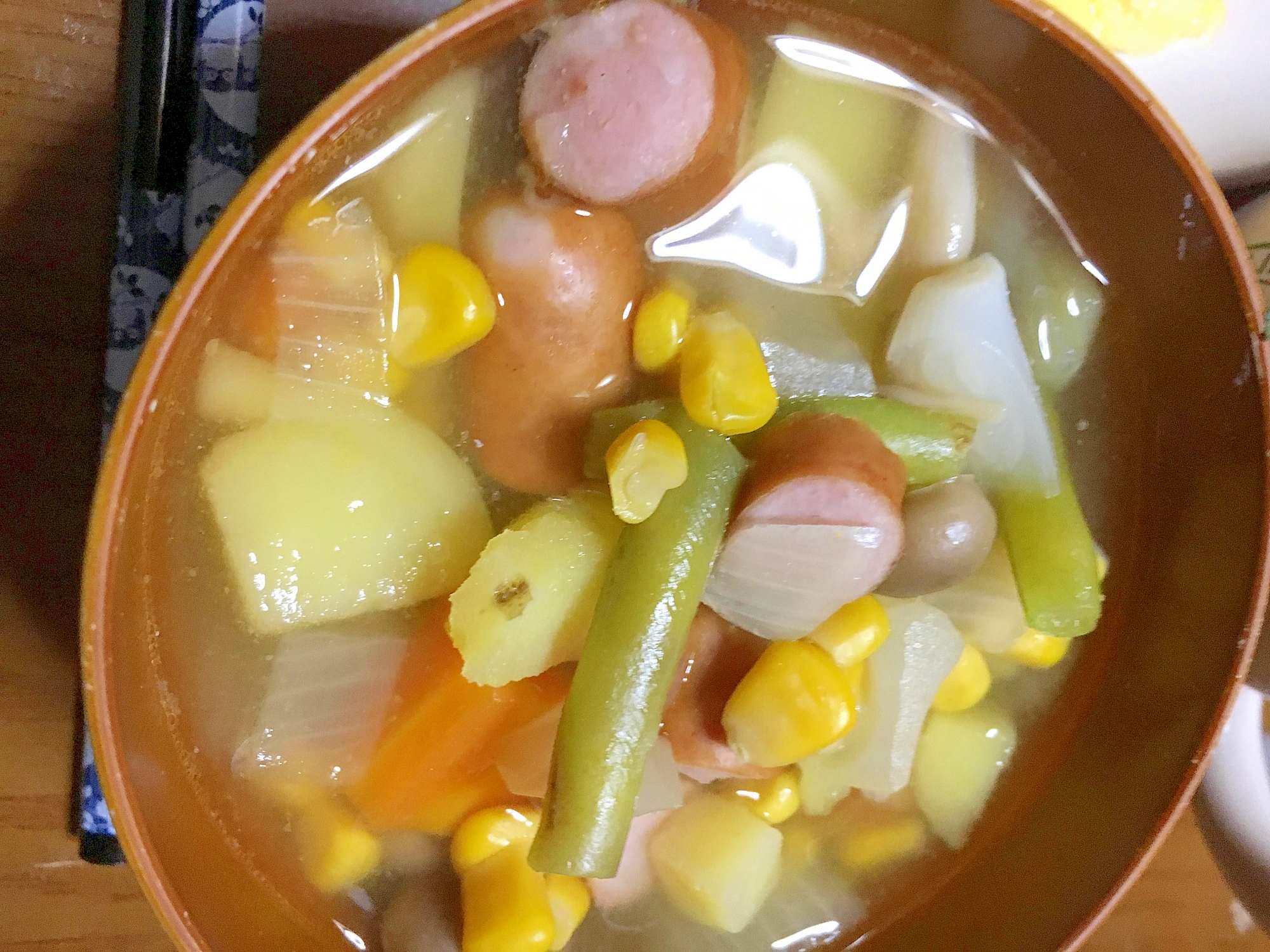 新じゃが入り野菜スープ