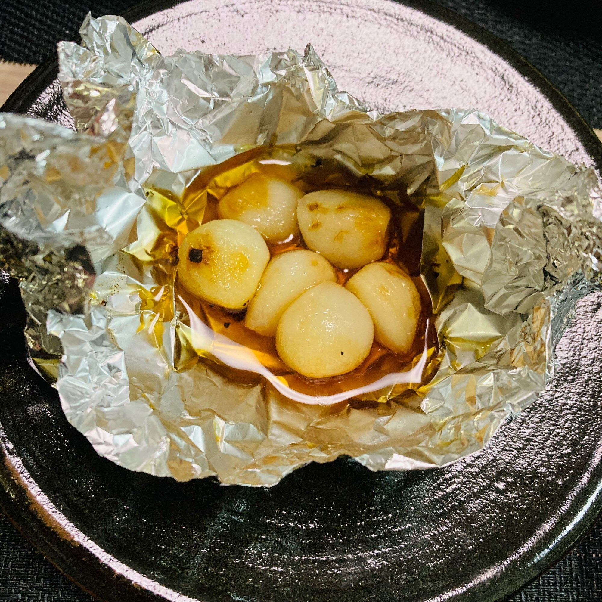 赤にんにくのほくほく♪ごま油ホイル焼き レシピ・作り方 by まるママ