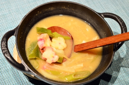 大根とお麩のお味噌汁