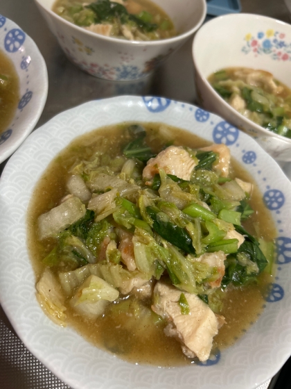 白菜と鶏肉のトロっと煮