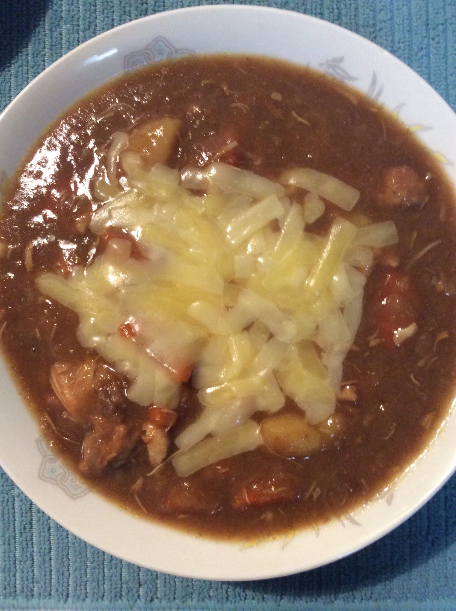 残りカレーで♪チーズカレーうどん