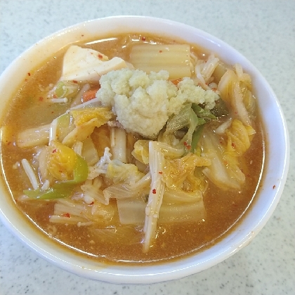辛うま韓国風スープ