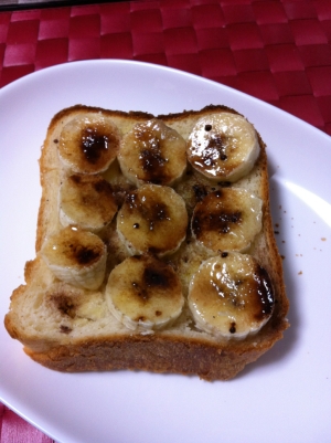 美味しい♬バナナココアトースト