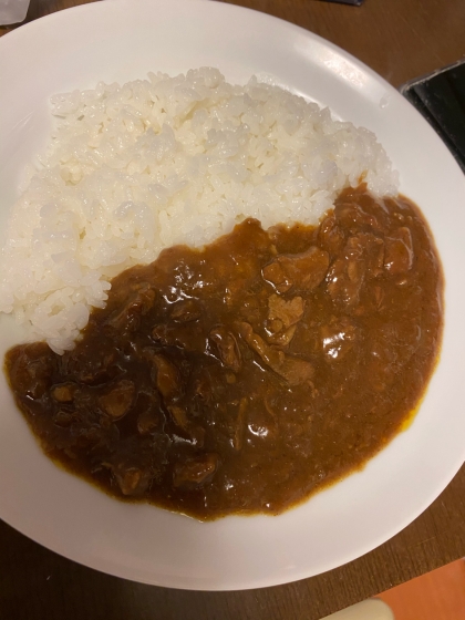 疲労回復シジミのだし、カレーライス