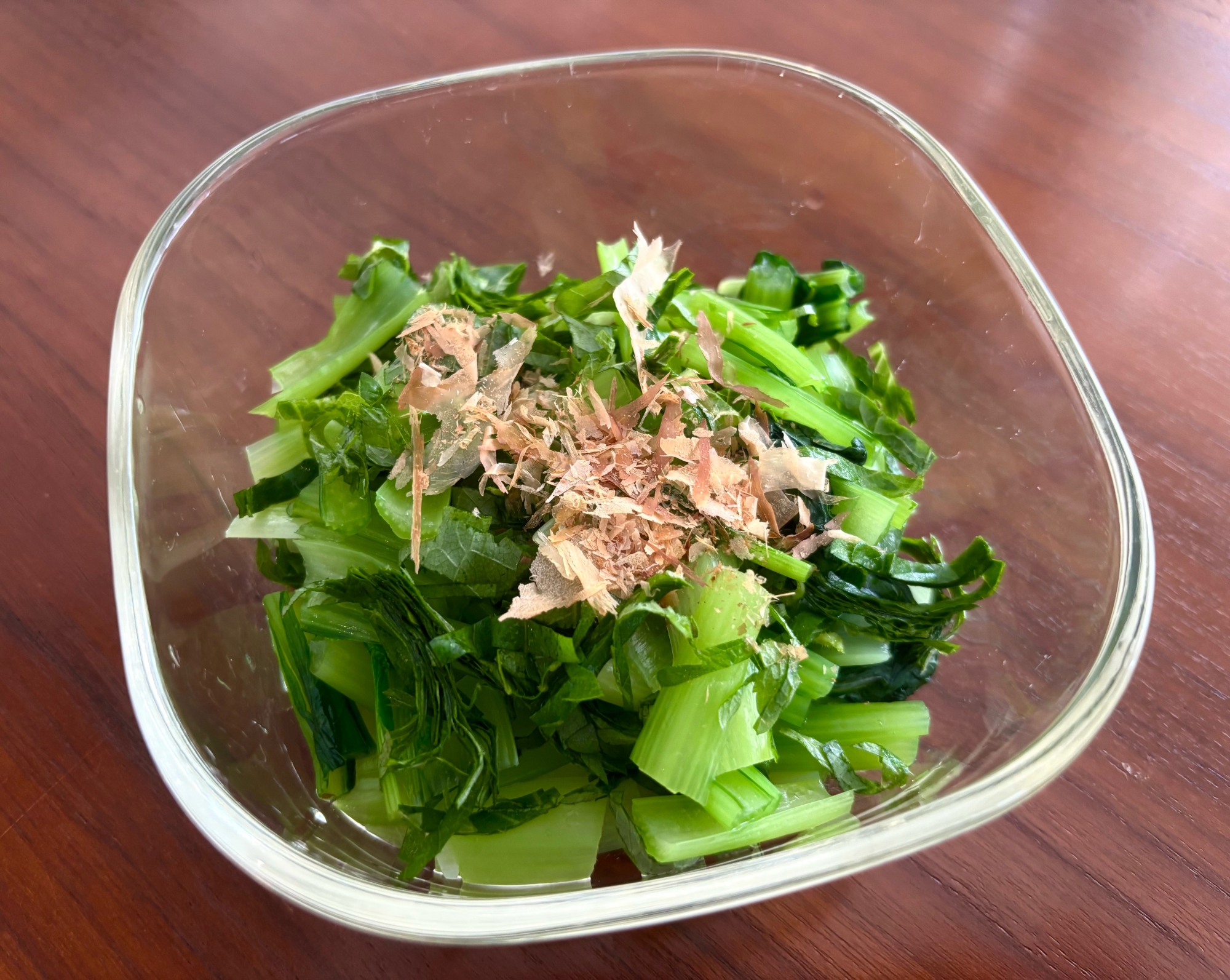 小松菜と大葉のポン酢和え