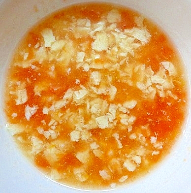 離乳食中期　豆腐＆トマト入りコンソメスープ