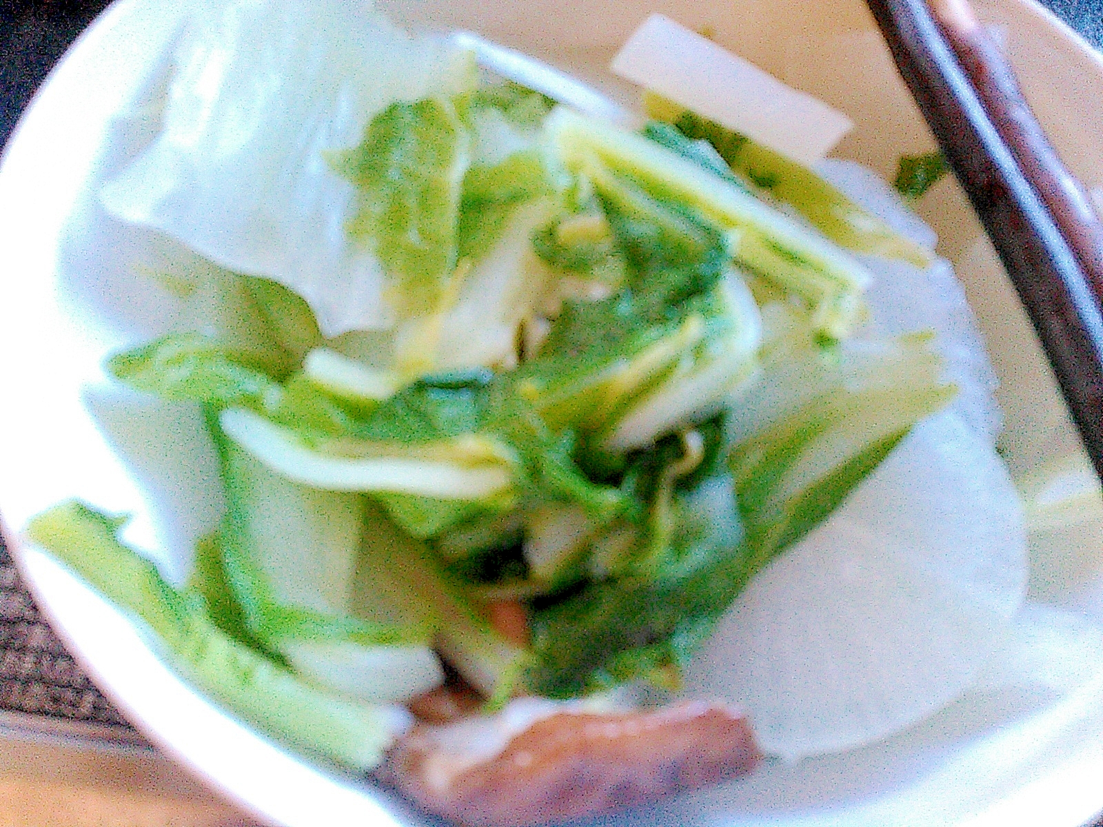 大根と白菜のホットサラダ
