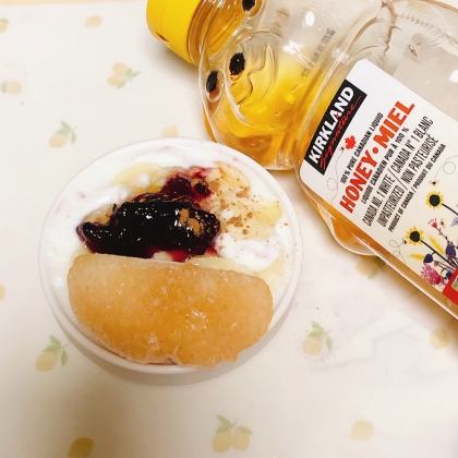 美活しましょᕷ* 桃と甘麹のヨーグルトꕤ୭*