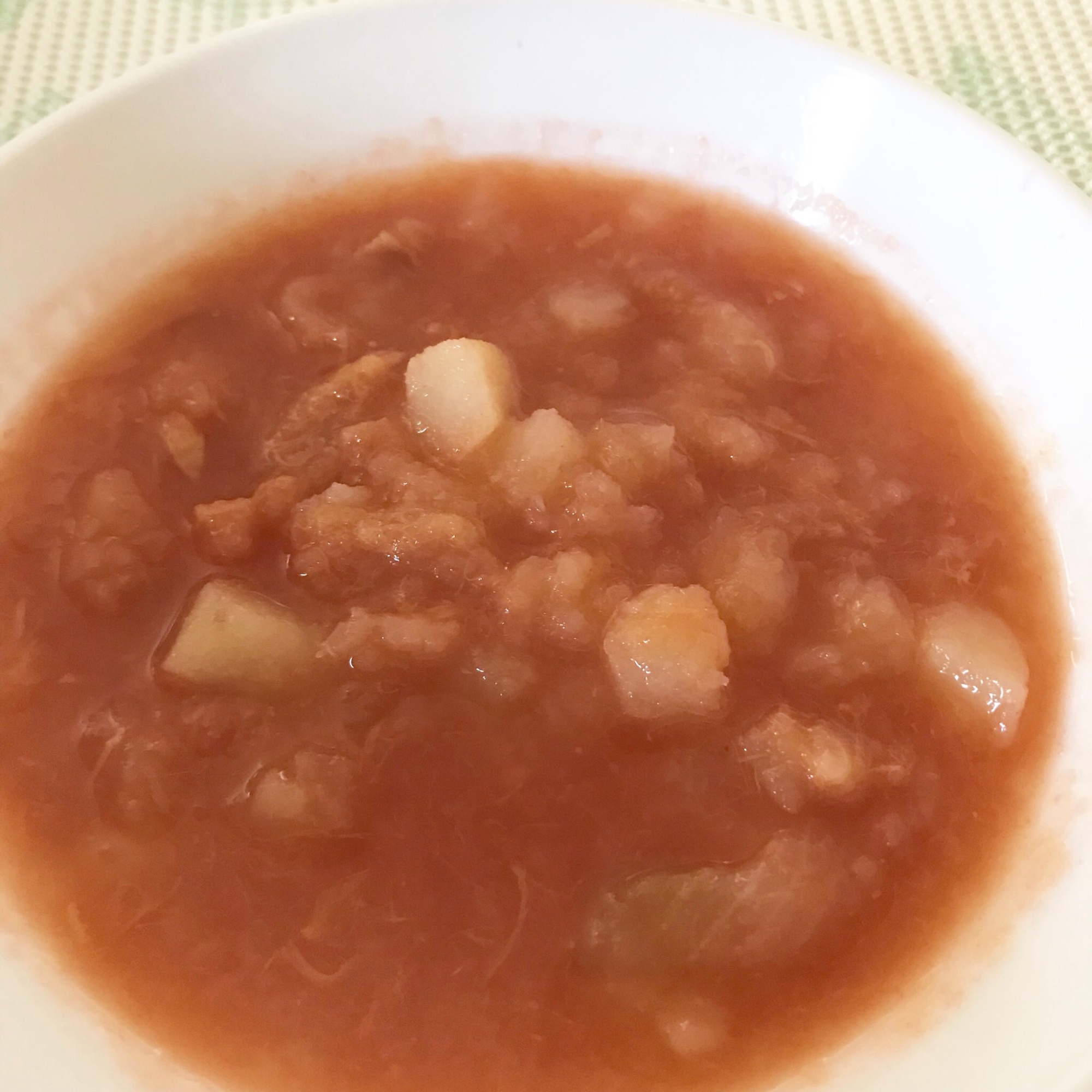 【離乳食】じゃがいもとシーチキンのトマト煮