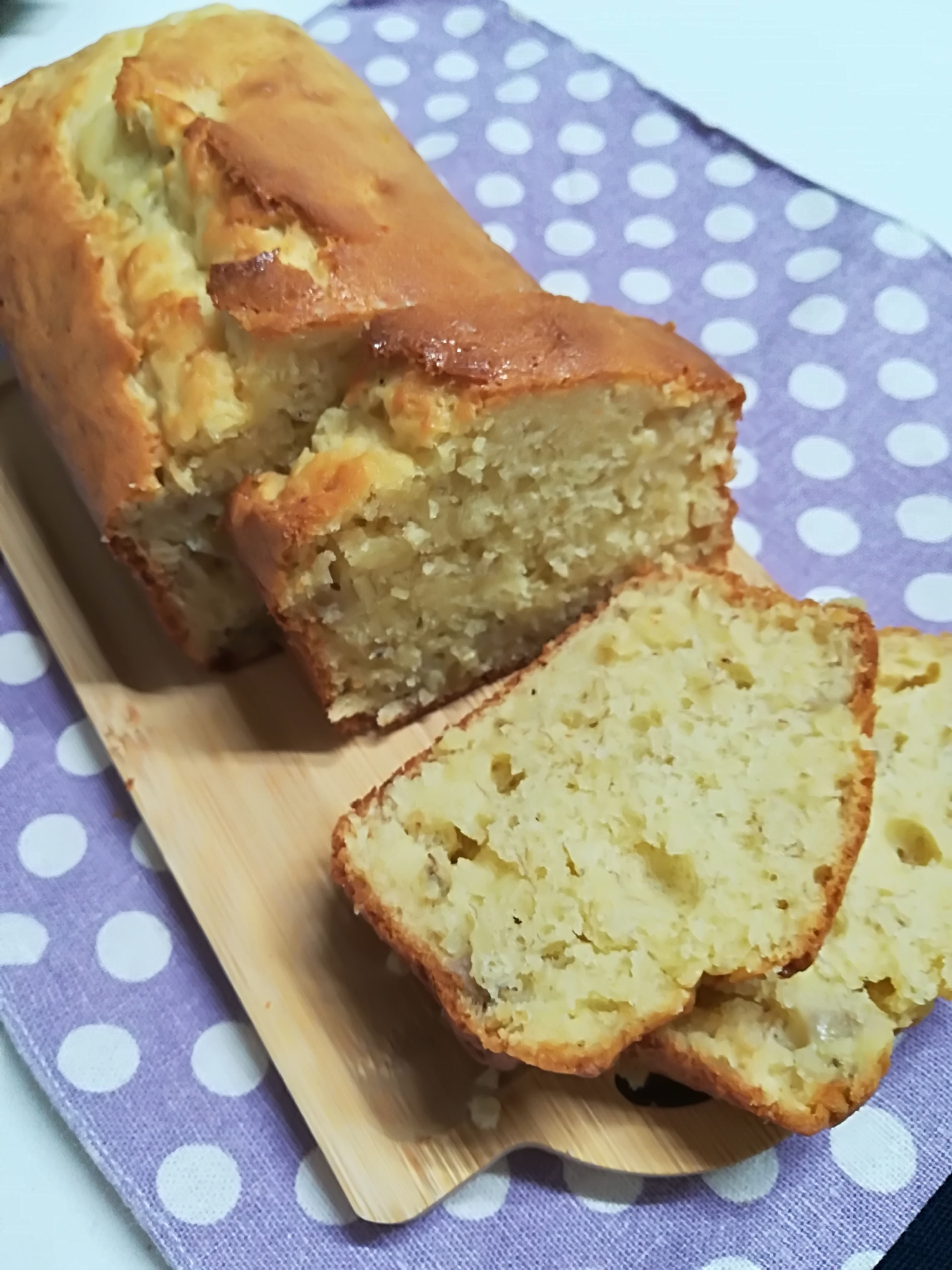 ホットケーキミックスで☆簡単バナナパウンドケーキ