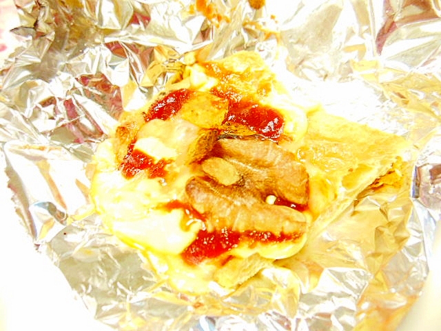 油揚げｄｅ❤ドリトスと胡桃チーズのケチャマヨ焼き❤