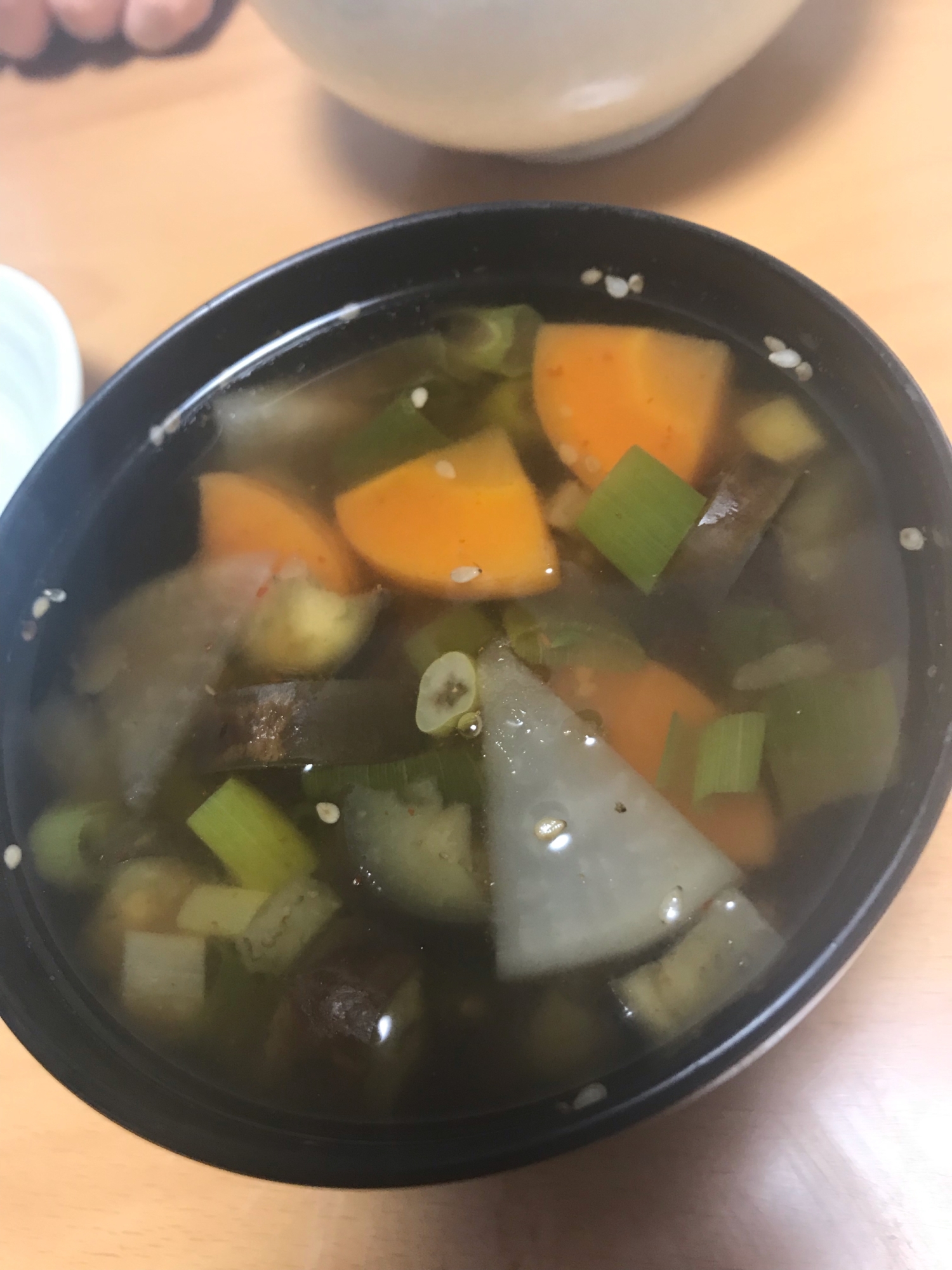 具材たっぷり豆板醤スープ