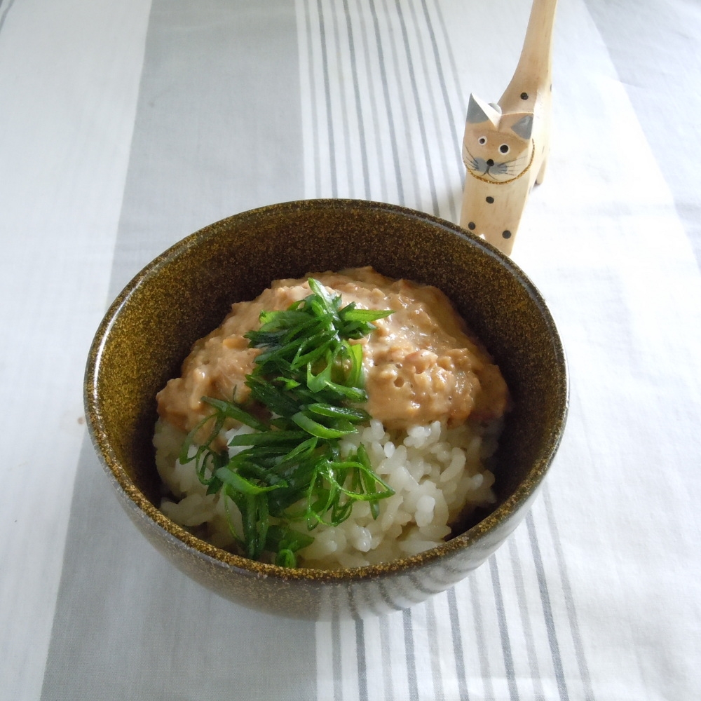 ふんわりミルク納豆丼