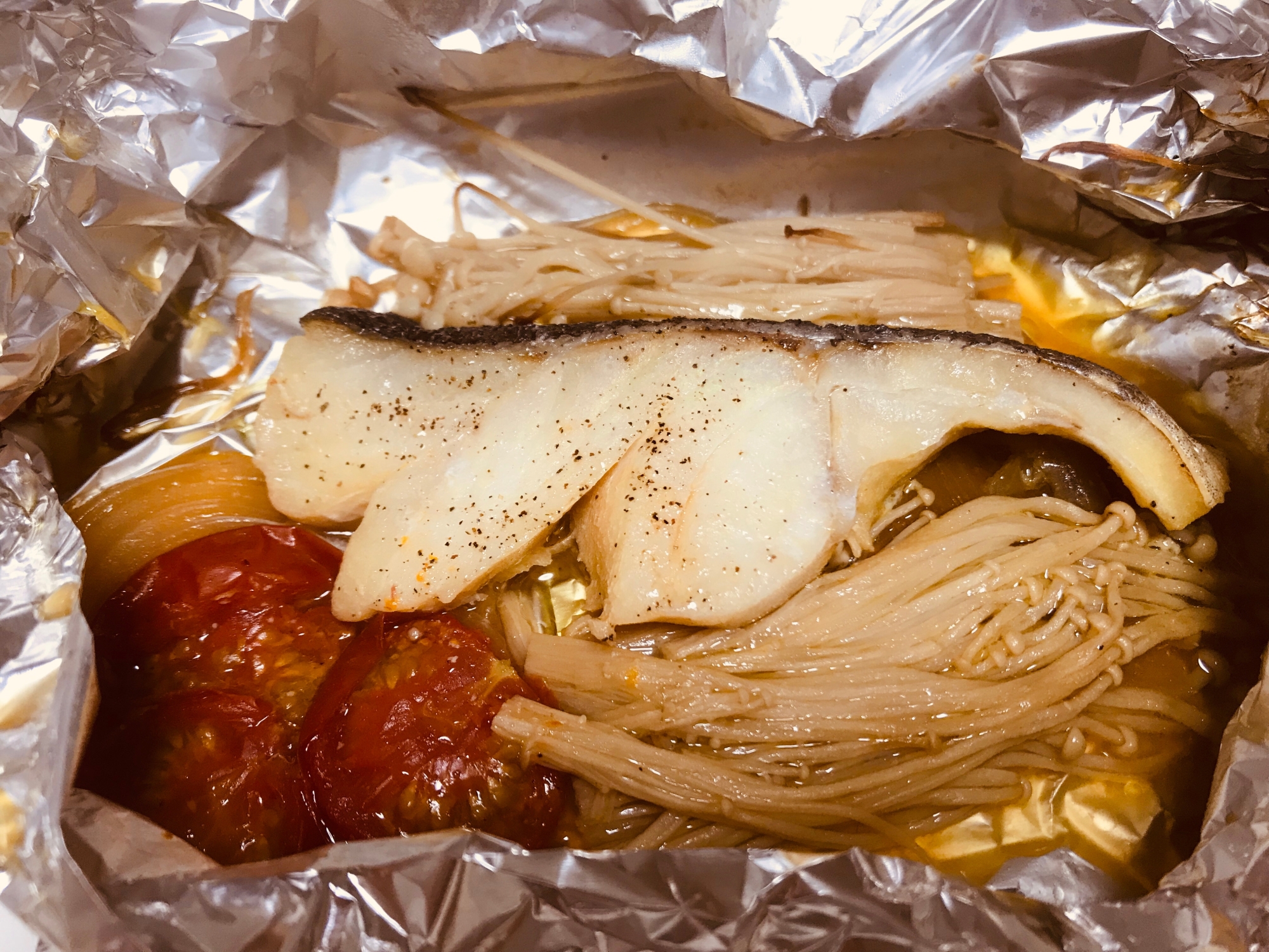 トースターで簡単【オリーブオイルの鱈のホイル焼き】