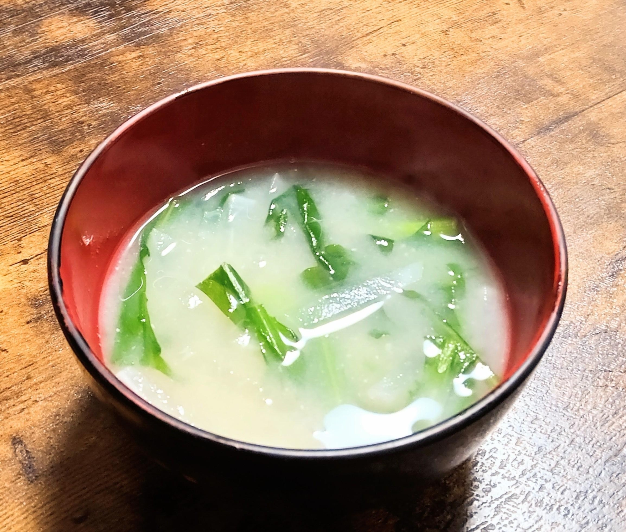 大根と春菊のお味噌汁