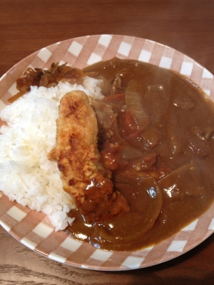 ササミ焼きカレー