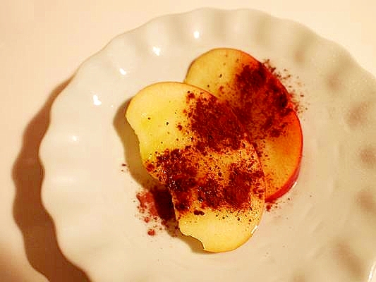 大人デザート 夜のおやつに梅酒でｈｏｔ林檎 レシピ 作り方 By ブ 子 楽天レシピ