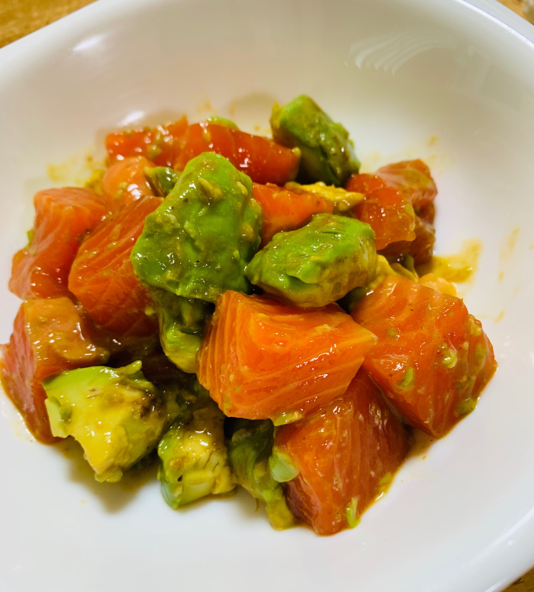 和風サーモンアボカド和え レシピ 作り方 By わたまき 楽天レシピ