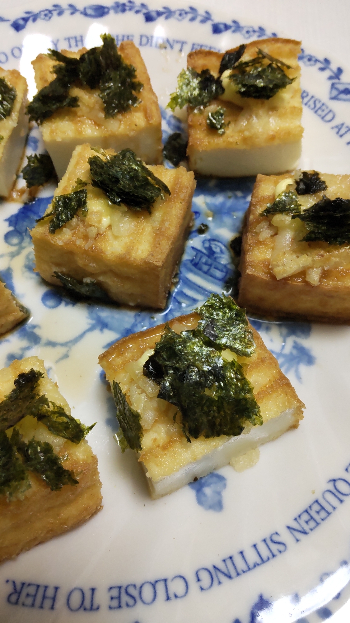 トースターde厚揚げの海苔チーズ焼き☆
