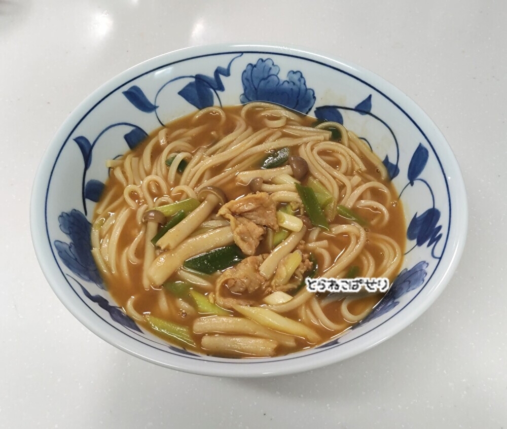 しめじと豚肉☺️カレーうどん