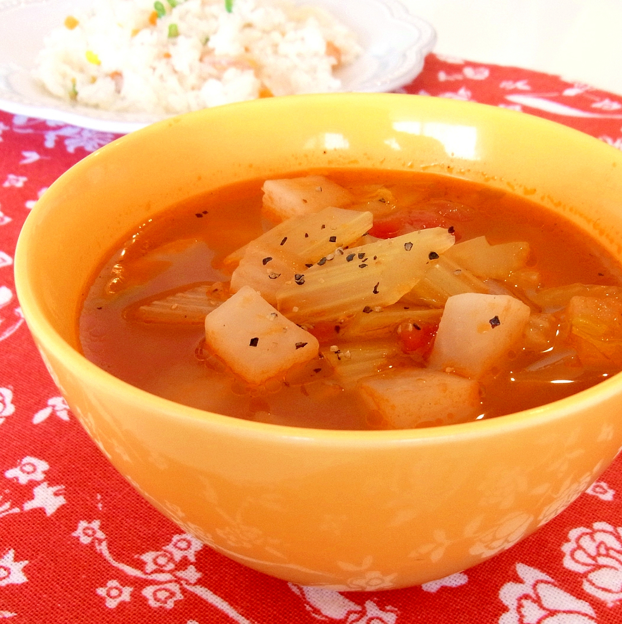 セロリと大根のトマトスープ レシピ 作り方 By メリッコ 楽天レシピ セロリと大根のトマトスープ レシピ 作り方 By メリッコ 楽天レシピ