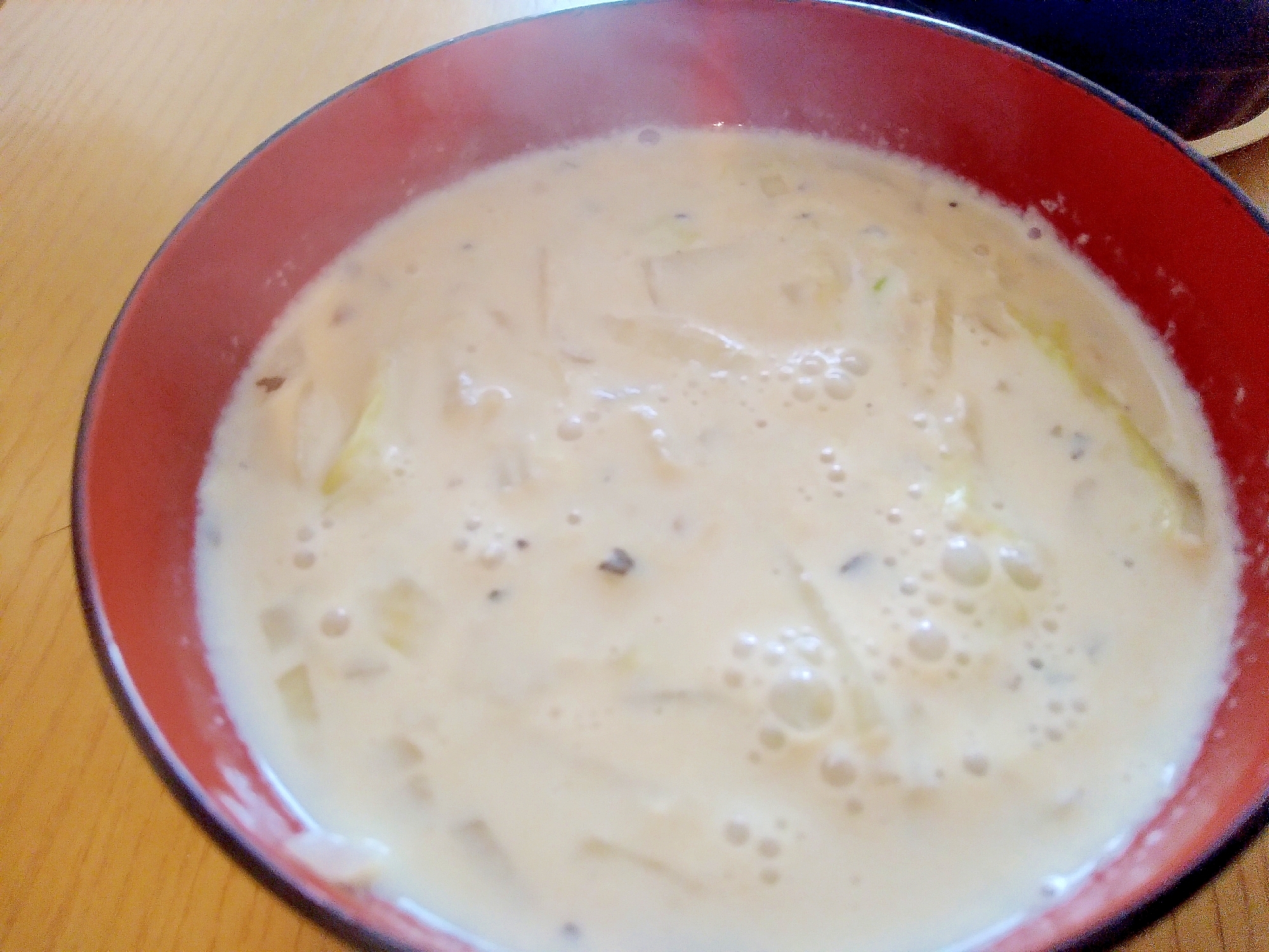 超簡単！身体温まる★白菜の豆乳スープ