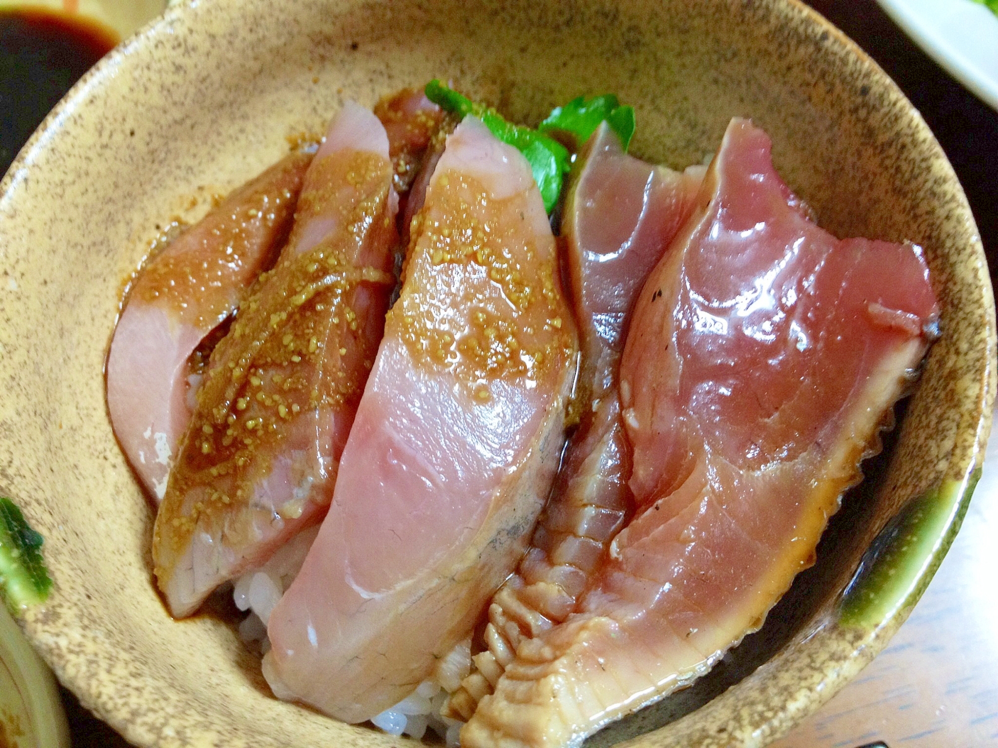 鰹とハマチの海鮮丼