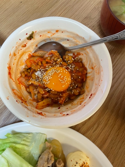 おつまみに! ごはんのともに! いか納豆キムチ