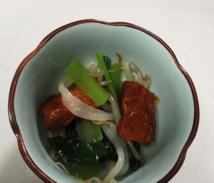 もやしと小松菜の味噌炒め୨୧ ୨୧