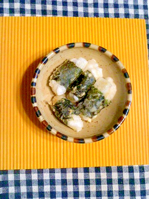 海苔巻き餅の天ぷら♪