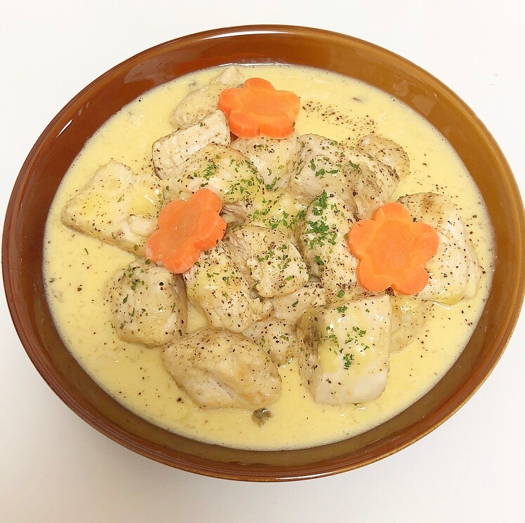 鶏胸肉で低コスパ♡カルボチキン