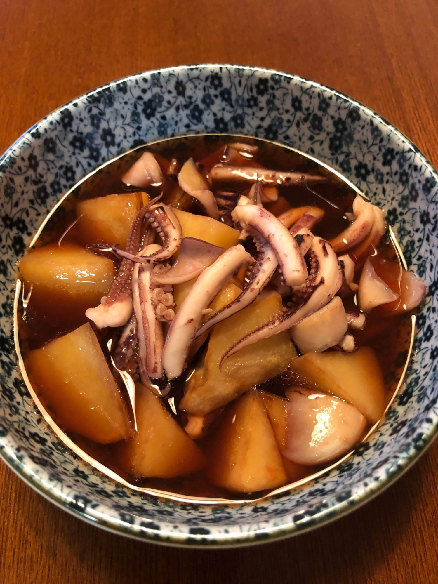 じゃがいもといかの煮物