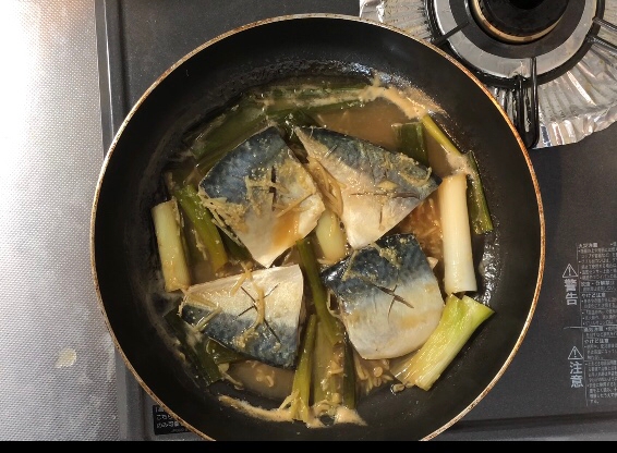 フライパンで作るサバの味噌煮