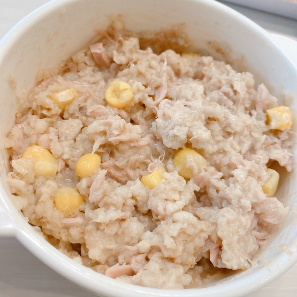 離乳食 幼児食 オートミールのツナコーンリゾット レシピ 作り方 By a 楽天レシピ 離乳食 幼児食 オートミールのツナコーンリゾット レシピ 作り方 By a 楽天レシピ