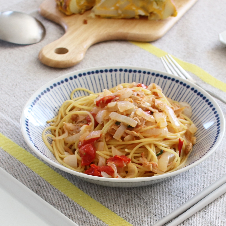 新たまねぎ&ツナのパスタ