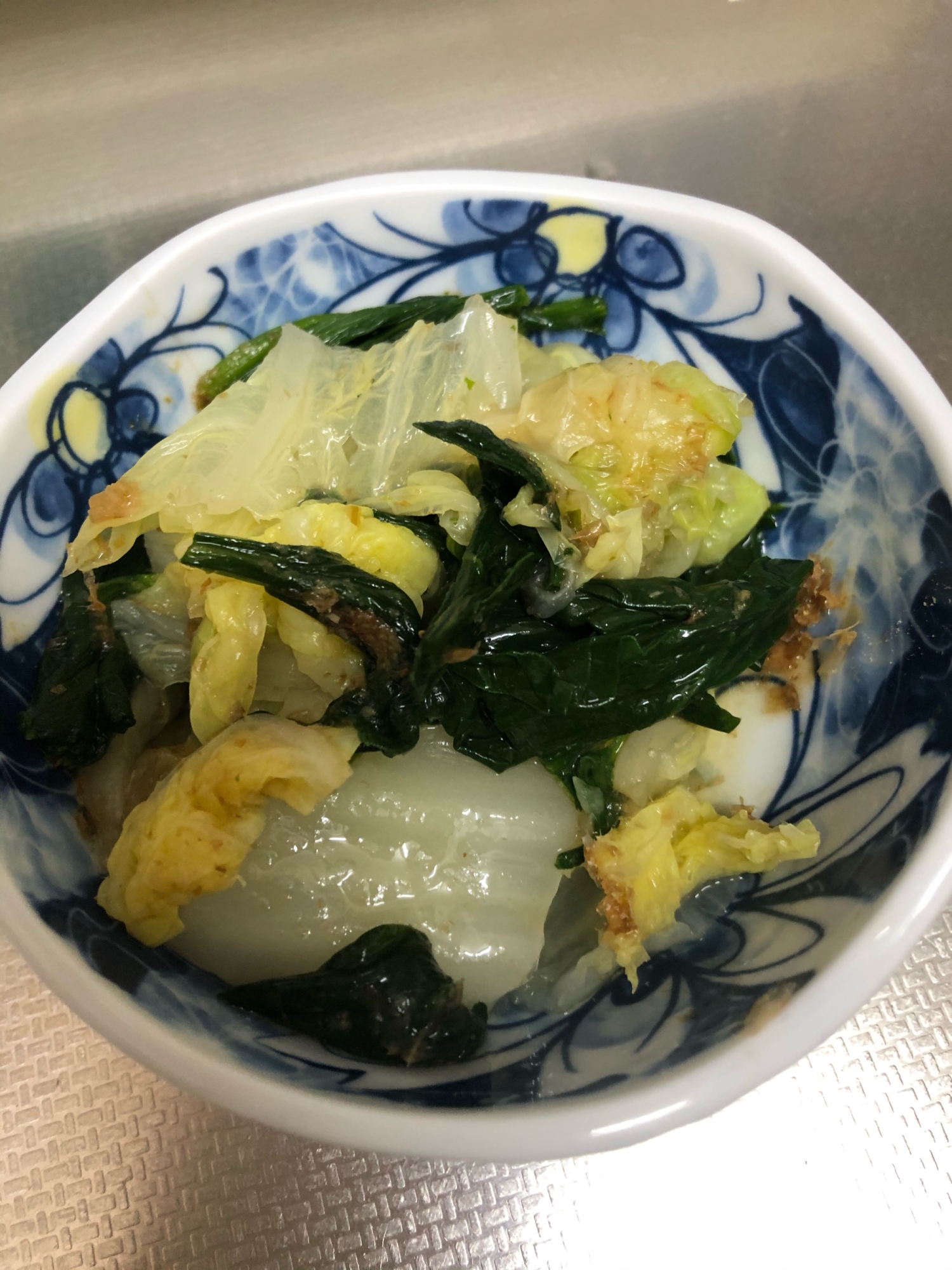 ほうれん草と白菜のおひたし